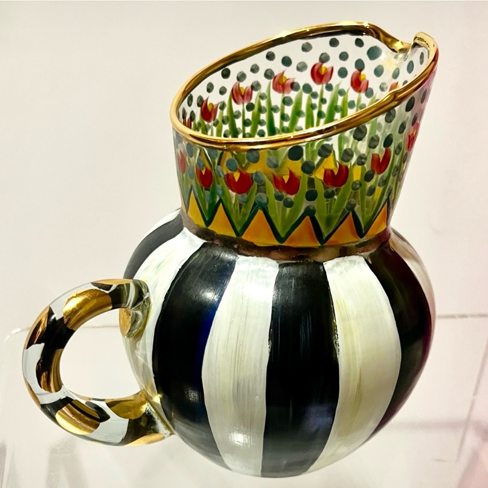 Mackenzie Child’s  Striped Ceramic Pitcher